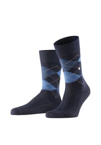 Burlington - Socken "Preston", Argyle-Muster, für Herren - 3014 BLACK-SAHARA