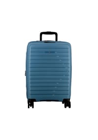 JUMP® Striper - Striper 4 Rollen Kabinentrolley 55 cm mit Dehnfalte - blue