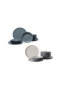 Ritzenhoff & Breker Tafelservice Jasper 16er Set schwarz-grau - JASPER - schwarz-grau