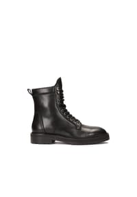 ONE ELEMENT - Schwarze Lederstiefel im Militärstil - Schwarz