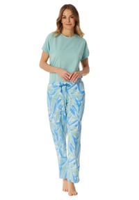 Women'secret Damen Schlafanzug Kurzarm - Pyjama-Set 'Origins' Mit Verstellbarem Bund