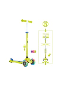 GLOBBER - PRIMO PLUS LIGHTS lime grün, mit Leuchtrollen - grün