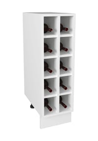 VCM. - Weinregal | Maße ca. H. 82 x B. 25 x T. 44 cm | Küchenregal für Flaschen | Regal - Esilo - Weiß