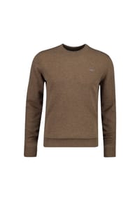 GANT - Herren Strickpullover - SUPERFINE LAMBSWOOL C-NECK, Rundhals, Wolle - Braun
