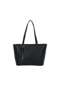 DENIM TOM TAILOR PRIYA - Shopper, Kunstleder, Reißverschluss, für Damen - BLACK