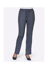 Witt - Jersey-Hose - marine-geblümt