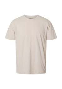 SELECTED - T-Shirt, Baumwolle, für Herren - 184679 OATMEAL