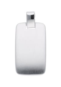 Adelia's - Damen Silber Schmuck 925 Silber Gravurplatte Anhänger - silber