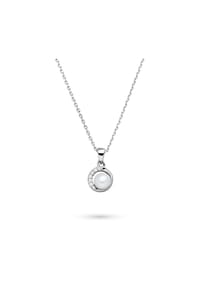 s.Oliver - Halskette - aus Silber mit Schmuckperle - silber