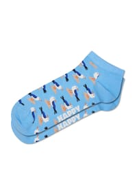 HAPPY SOCKS - Sneakersocken "Seagulls", Rippbündchen - 6000 LIGHT BLUE