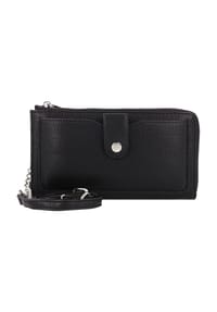 L.CREDI - NELIA Clutch, Kunstleder, Reißverschluss, für Damen - SCHWARZ