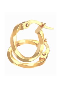 VANLERÉ - Creolen, 375 Gelbgold - gold