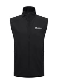 Jack Wolfskin - Softshellweste "Prelight Stride Vest", kühlend, atmungsaktiv, für Herren - BLACK