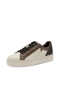 Tamaris - Sneaker, Lederoptik, Reißverschluss, für Damen - 048 BLACK/GOLD