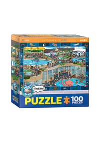 eurographics - Puzzle Aufregung im Aquarium, 100 Teile, 48 x 33 cm - 