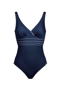 Charmline - Badeanzug, figurformend, für Damen - NAVY-WHITE