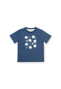 KITE - Kinder T-Shirt, Bio-Baumwolle - blau