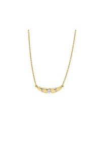MONCARA - Damen Collier, 585er Gold, 7 Diamanten zus. ca. 0,15 Karat - Gelbgold