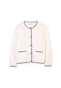 KITE - Damen Stratton Strickjacke Bio-Baumwolle - weiß