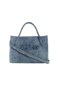 GUESS - Schultertasche Jodi, Baumwolle, für Damen - DENIM