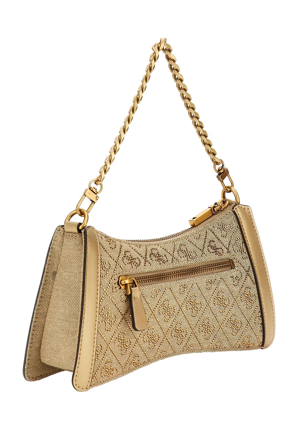 GUESS DILI Schultertasche, Logo-Muster, Strass, für Damen | GALERIA 