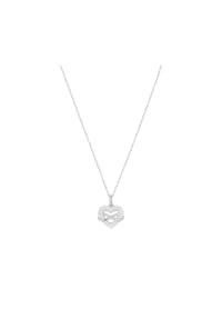 TOM TAILOR WOMEN - Kette mit Anhänger für Damen, Silber 925, Zirkonia | Herz und Infinity - silber