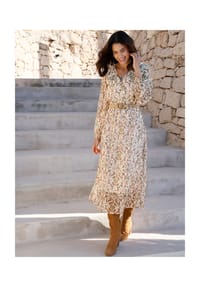 Witt - Druck-Kleid - schilf-champagner-bedruckt