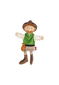 sigikid® - Handspielpuppe Räuber Plüschfigur fürs Puppenspiel ,  für Kleinkinder und Kinder - grün