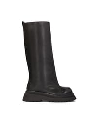 KAZAR STUDIO - Schwarze Stiefel mit dicker Sohle und breitem Schaft - Schwarz