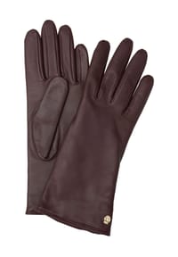ROECKL - Handschuhe, Leder, Emblem, uni, für Damen - 488 WINE