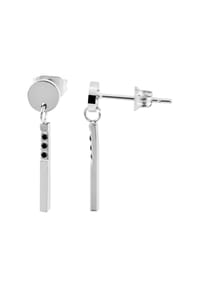 Adelia's - Adelia's Damen Ohrstecker aus Edelstahl - schwarz