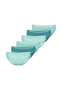 sloggi - Mini Slip 6er Pack GO Crush - Dunkelblau / blau