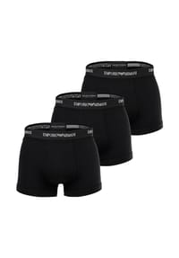 EMPORIO ARMANI - Herren Trunks, 3er Pack - CORE LOGOBAND, Shorts, Stretch Cotton - Blau