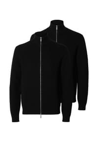 SELECTED - Strickjacke 2er Pack Dane - Schwarz
