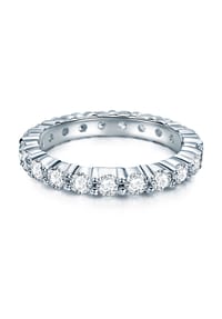 TRILANI 1934 - Damen Ring aus 925/- Sterling Silber in Silber mit Zirkonia - silber
