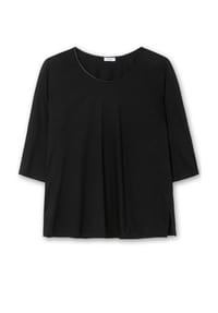 sheego - Rundhalsshirt - schwarz