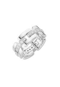 GIORGIO MARTELLO MILANO - Ring mit weißen Zirkonia, Silber 925 - silber