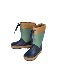 maximo® - Gummistiefel Basic, Stulpe wattiert, Reflekt 3M, Winterfutter - oliv/navy