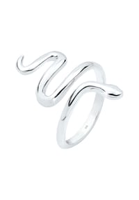 elli. - Ring Statement Schlange Dschungel 925 Sterling Silber - Gold
