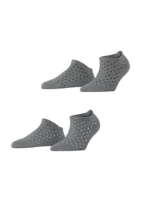 ESPRIT - Sneakersocken, 2er-Pack, Punktemuster, für Damen - 3000 BLACK