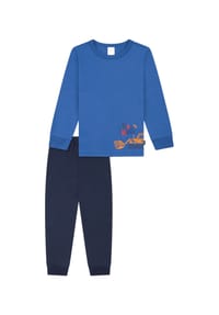 SCHIESSER - Boys World 2 Schlafanzug, Gummibund, für Kinder - 608 CURRY
