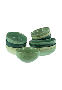 CreaTable - Nature Collection Green Life Bowl Set 12-tlg - Green LIfe