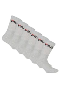 FILA - Unisex Socken, 6er Pack - Crew Socks, Frottee, Tennis, Sport (2x 3 Paar) - Blau