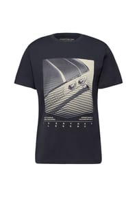 STREET ONE MEN - T-Shirt, Baumwolle, für Herren - 26508 DARK BLUE