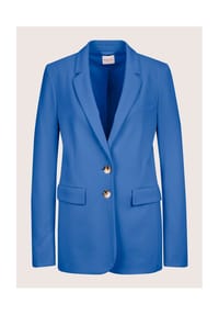 MADELEINE - Langer Jersey-Blazer - azurblau