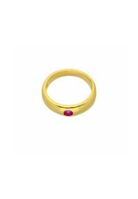 Adelia's - Damen 333 Gold Anhänger Taufring mit Rubin Ø 11,2 mm - rot
