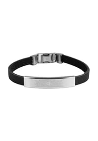 Adelia's Bold Style - Armband aus Leder 21 cm - schwarz