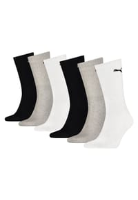 PUMA® - Sportsocken Regular Crew 6-Pack - Schwarz