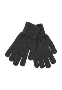 nitzsche - Fingerhandschuhe, Rippbündchen, für Damen - 880  ANTHRAZIT MEL