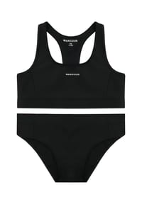 MANGUUN - Bustier-Bikini, Racerback, für Kinder - 1 BLACK